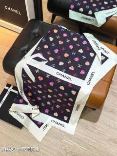 2025.12.23 Super Perfect Chanel silk Scarf 90X90cm 1167