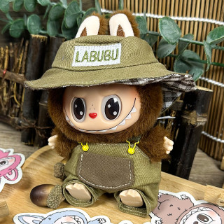 2025.06.13 Labubu Clothes Pocket Hunter (bucket hat + overalls)