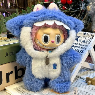 2025.06.13 Labubu Clothes Zipper blue shark