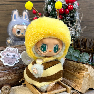 2025.06.13 Labubu Clothes Little Bee (headgear + padded coat)