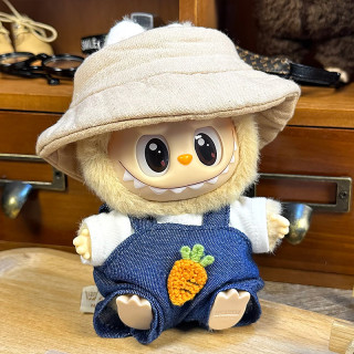 2025.06.13 Labubu Clothes Carrot (khaki hat + T-shirt + overalls)