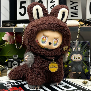 2025.06.13 Labubu Clothes Big boss (headgear + overalls + necklace)