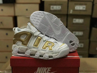 Authentic Nike Air More Uptempo White Gold