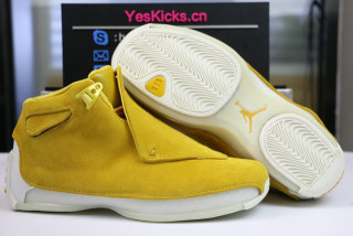 Authentic Air Jordan 18 “Yellow Suede”