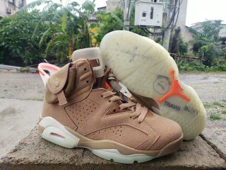 Travis Scott x Air Jordan 6 British Khaki/Sail AAA