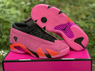 Authentic Air Jordan 14 Low WMNS “Shocking Pink”