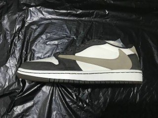 Authentic Travis Scott x Air Jordan 1 Low Brown/Grey/Mocha