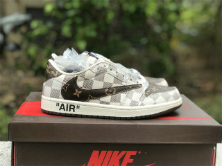 Authentic Travis Scott x LV x Air Jordan 1