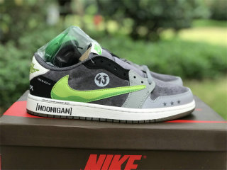 Authentic Travis Scott x Air Jordan 1 Low OG Grey/Black/Green/White
