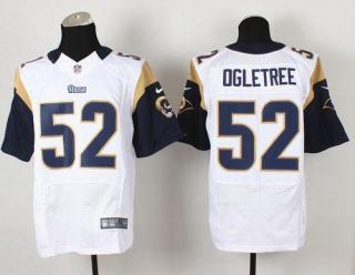 Nike St Louis Rams -52 Alec Ogletree White Men's Stitched NFL Elite Jersey