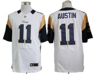 Nike St Louis Rams -11 Tavon Austin White Men's Stitched NFL Elite Jersey