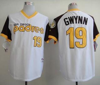 San Diego Padres #19 Tony Gwynn White 1978 Turn Back The Clock Stitched MLB Jersey