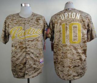 San Diego Padres #10 Justin Upton Camo Alternate 2 Cool Base Stitched MLB Jersey