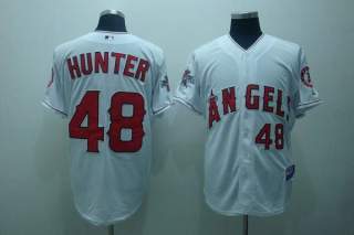 Los Angeles Angels of Anaheim -48 Torii Hunter Stitched White Cool Base MLB Jersey