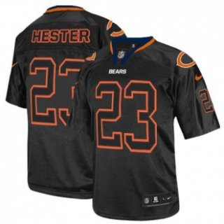 Nike Bears -23 Devin Hester Lights Out Black Stitched NFL Elite Jersey