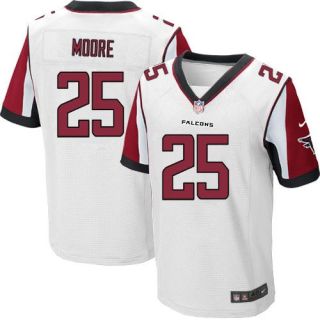 Nike Falcons -25 William Moore White Men's Stitched NFL Elite Jersey