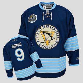 Pittsburgh Penguins -9 Pascal Dupuis 2011 Winter Classic Vintage Stitched Dark Blue NHL Jersey
