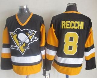 Pittsburgh Penguins -8 Mark Recchi Black CCM Throwback Stitched NHL Jersey