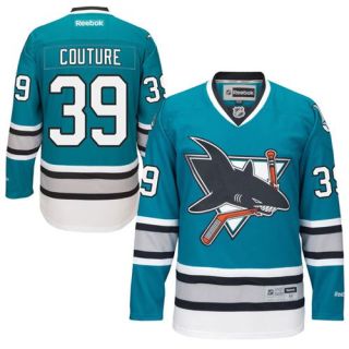 San Jose Sharks -39 Logan Couture Teal 25th Anniversary Stitched NHL Jersey