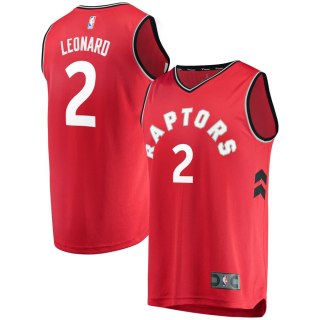 Men's Toronto Raptors Kawhi Leonard Red Fast Break Replica Jersey - Icon Edition