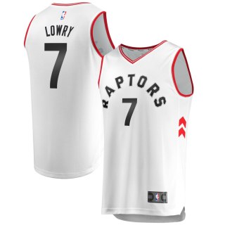 Men's Toronto Raptors Kyle Lowry White Fast Break Jersey - Association Edition