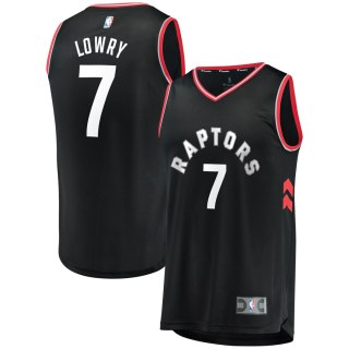 Men's Toronto Raptors Kyle Lowry Black Fast Break Replica Jersey - Statement Edition