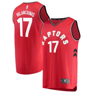 Men's Toronto Raptors Jonas Valanciunas Red Fast Break Player Jersey - Icon Edition