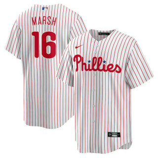 Men's Philadelphia Phillies Brandon Marsh Nike White Replica Player Jersey