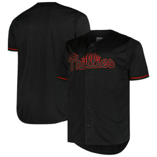 Men's Philadelphia Phillies Profile Big & Tall Blackout Replica Jersey