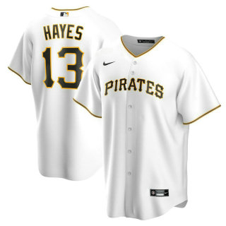 Men's Pittsburgh Pirates Ke'Bryan Hayes Nike White Home Replica Jersey