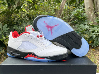 Authentic Air Jordan 5 Low “Fire Red” WMNS