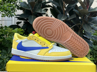Authentic Travis Scott x Air Jordan 1 Low OG “Canary” (WMNS)