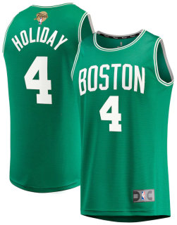 Men's Boston Celtics Jrue Holiday Fanatics Kelly Green 2024 NBA Finals Fast Break Replica Player Jersey - Icon Edition