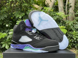 Authentic Air Jordan 5 Black Grape
