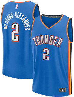 Men's Oklahoma City Thunder Shai Gilgeous-Alexander Fanatics Blue Fast Break Replica Player Jersey - Icon Edition
