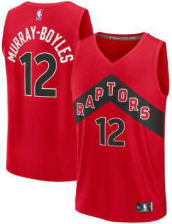 Men's Toronto Raptors Collin Murray-Boyles Fanatics Red 2025 NBA Draft First Round Pick Fast Break Replica Jersey - Icon Edition
