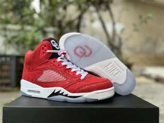 Authentic Air Jordan 5 Red/White