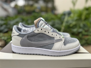 Authentic Air Jordan 1 Low OG GS Grey/White/Green