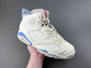 Authentic Air Jordan 6 Blue/White/Pink