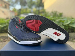 Authentic Levi's x Air Jordan 3 Denim