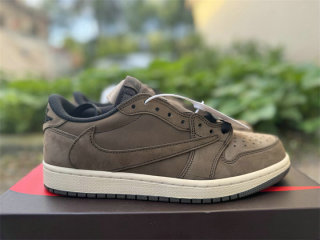 Authentic Travis Scott x Air Jordan 1 Low OG Brown