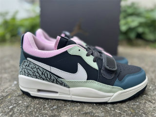 Authentic Air Jordan Legacy 312 GS Black/White/Pink/Green
