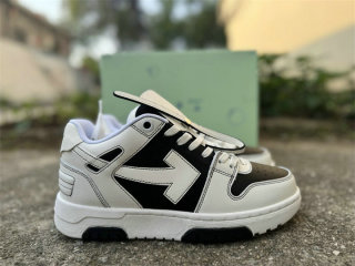 OFF-WHITE Out Of Office Leather White Black