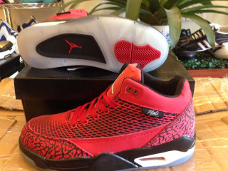 Perfect Jordan Flight Club 80′s Fire Red-Black-White