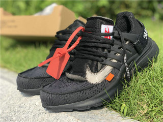 Authentic OFF-WHITE x Nike Air Presto Black White GS