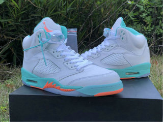 Authentic Air Jordan 5 GS “Light Aqua”