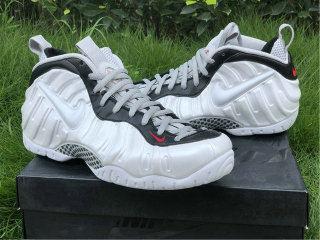 Authentic Nike Air Foamposite Pro White/Black-University Red