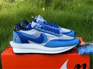 Authentic Sacai x Nike LDV Waffle Blue White