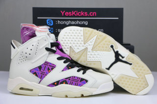 Authentic Air Jordan 6 “Quai 54” (Sail/Black-Team Orange-Racer Blue)