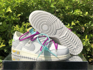 Authentic Off-White x Nike Dunk Low “21/50” Beige Grey